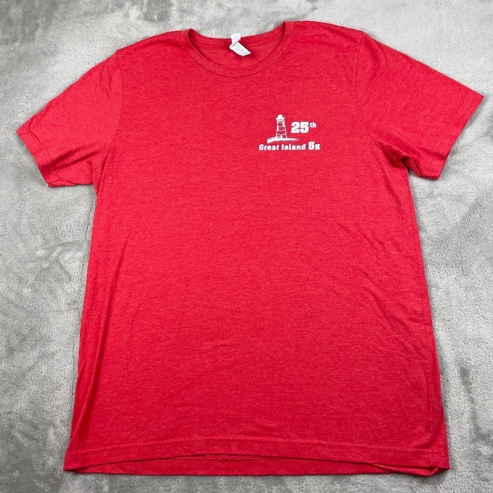 25th Great Island 5K Race Tee Shirt Women's Large